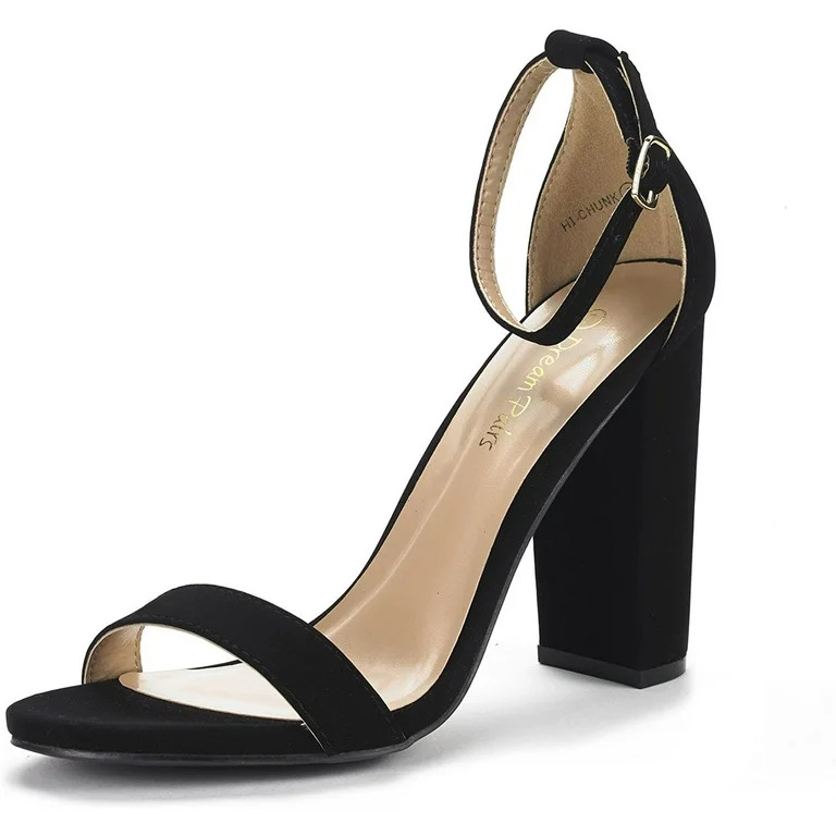 DREAM PAIRS Women'sAnkle Strap Open Toe High Heel Pump Sandals Wedding Party Dress Shoes HI-CHUNK... | Walmart (US)