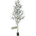 LYERSE Faux Olive Tree 7ft - Tall Olive Trees Artificial Indoor - Large Fake Potted Olive Silk Tr... | Amazon (US)
