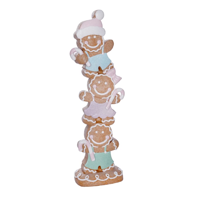 Mrs. Claus' Bakery Stacked Gingerbread Trio, 36" | At Home
