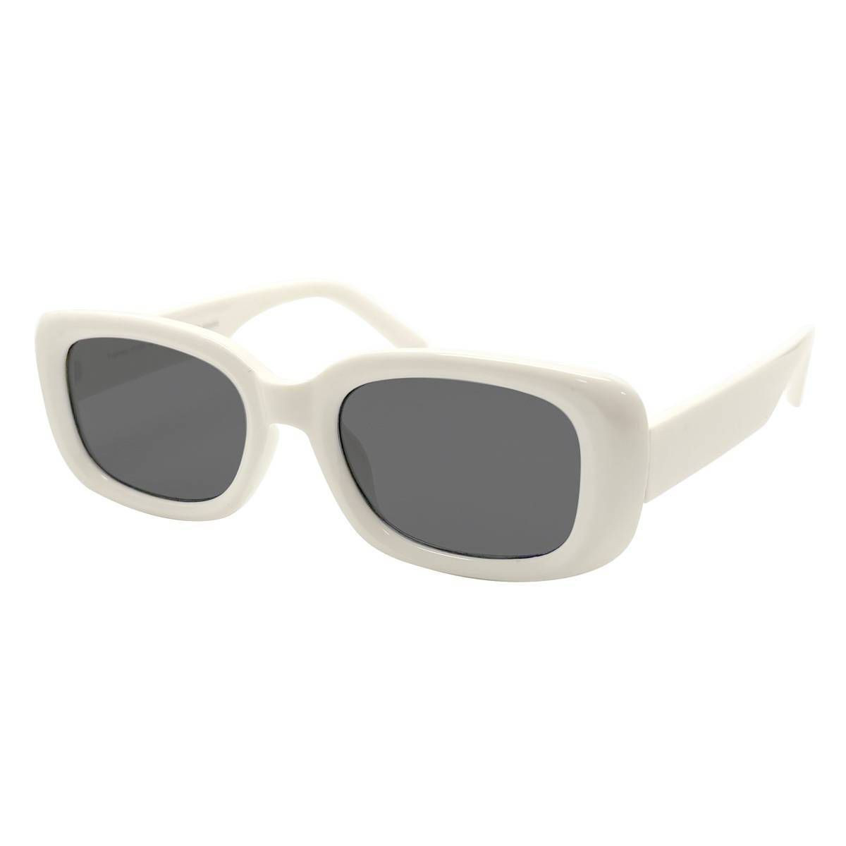 Women's Mid Size Plastic Rectangle Sunglasses - Wild Fable™ Ivory | Target