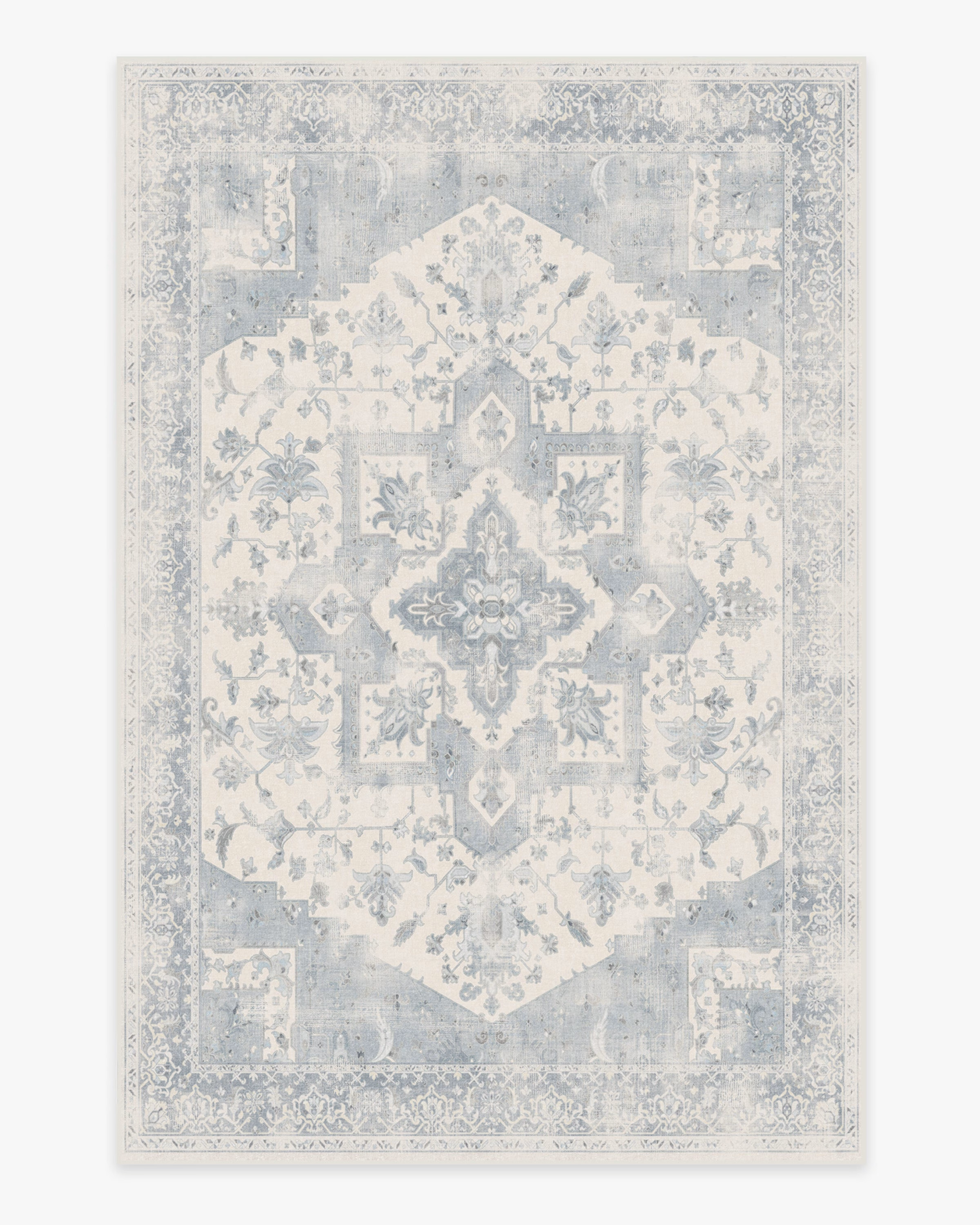 Kira Soft Blue Rug | Ruggable
