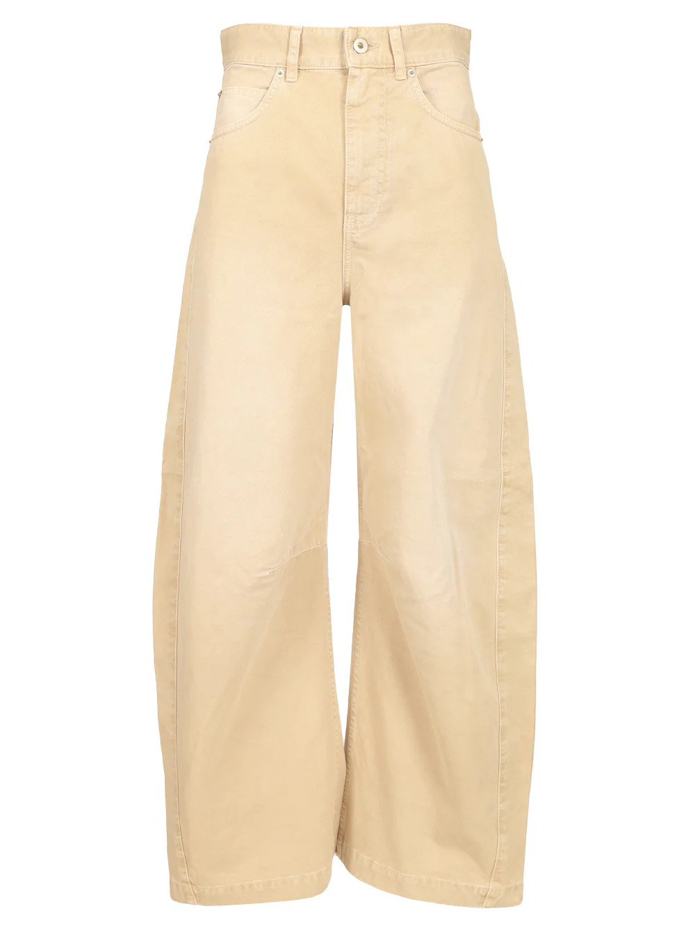 Barrel Trousers Beige | Wanan Luxury (ES)