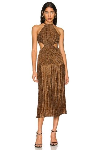 MISHA Odette Dress in Copper from Revolve.com | Revolve Clothing (Global)