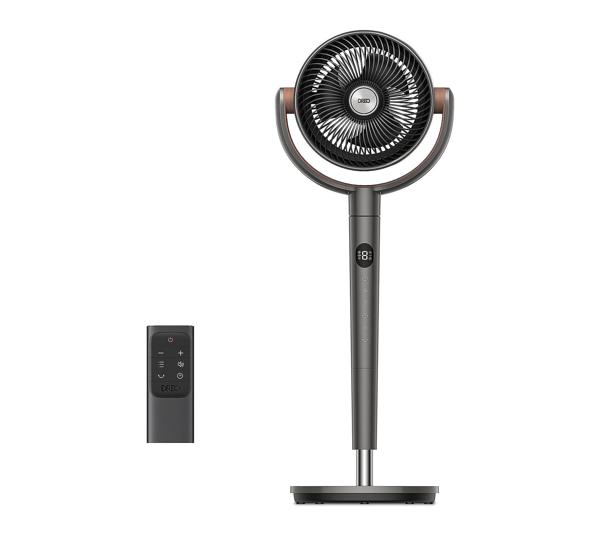 DREO 42"" Pedestal Fan 9-Speed 4-Mode, Adj. Heig ht with Remote | QVC