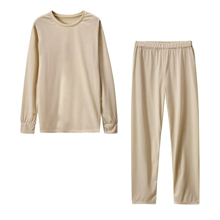 cocolona Womens Two Piece Outfits Crew Neck Long Sleeve Tops + Long Pants Comfy Lounge Matching S... | Walmart (US)