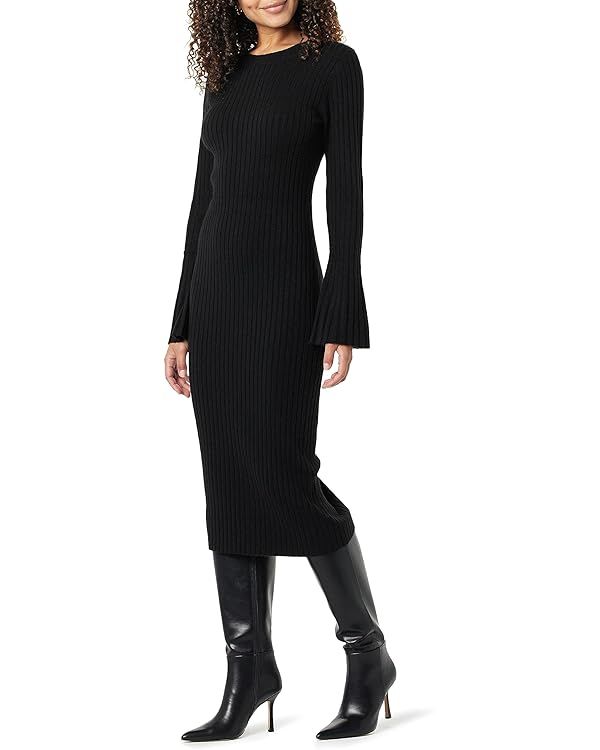 The Drop Women's Fernanda Bell Sleeve Ribbed Sweater Dress | Amazon (US)