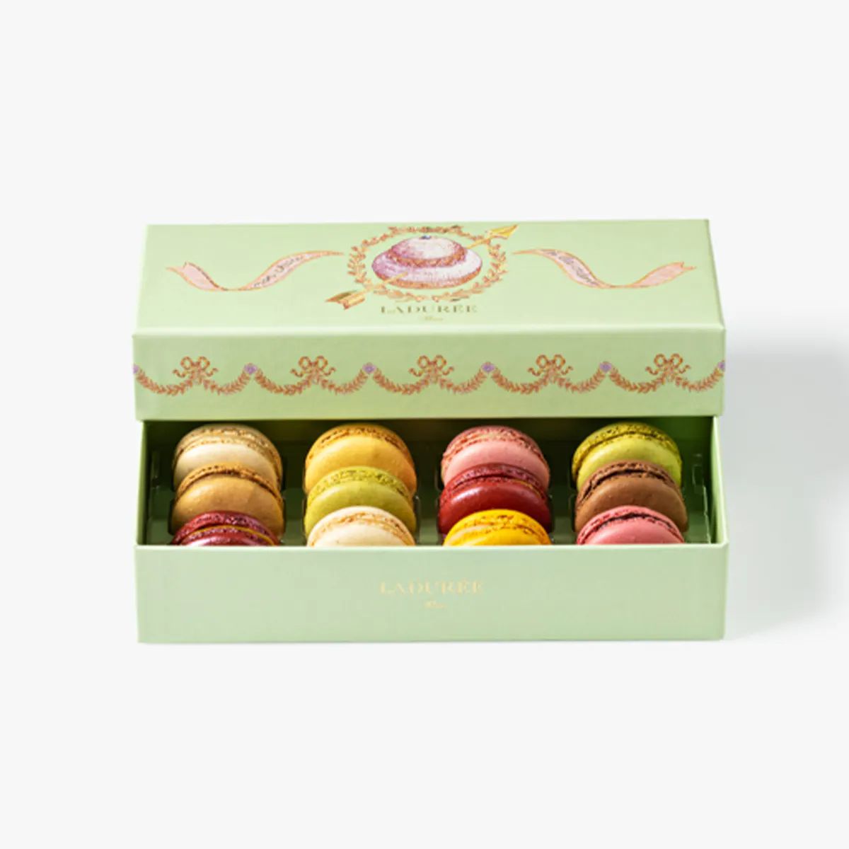 Mon Chou - Box of 12 Macarons by Ladurée Paris | Goldbelly | Goldbelly