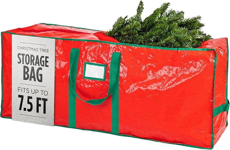 Christmas Tree Storage Bag - Stores 7.5 Foot Artificial Xmas Holiday Tree, Durable Waterproof Mat... | Amazon (US)