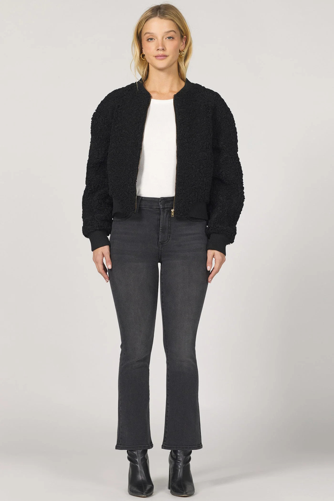 FELICIA BOMBER JACKET  SHERPA | Dear John Denim