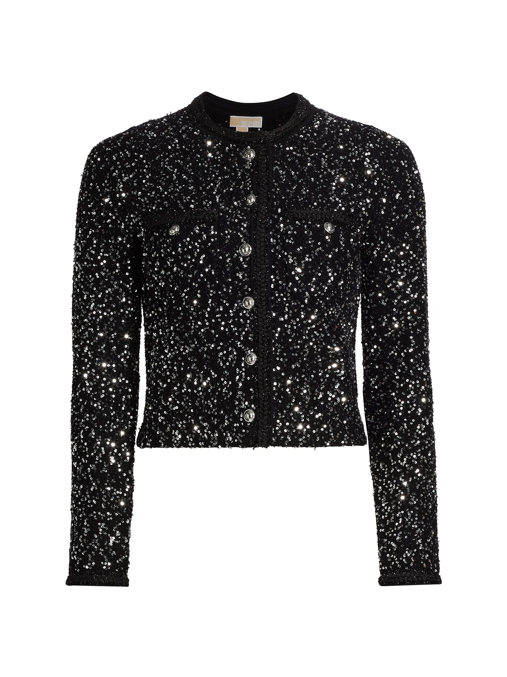 Sequined Crewneck Jacket | Saks Fifth Avenue