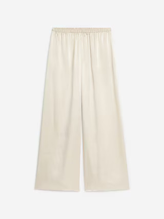 Silk Trousers – Light Beige – Women – ARKET GB | Arket UK