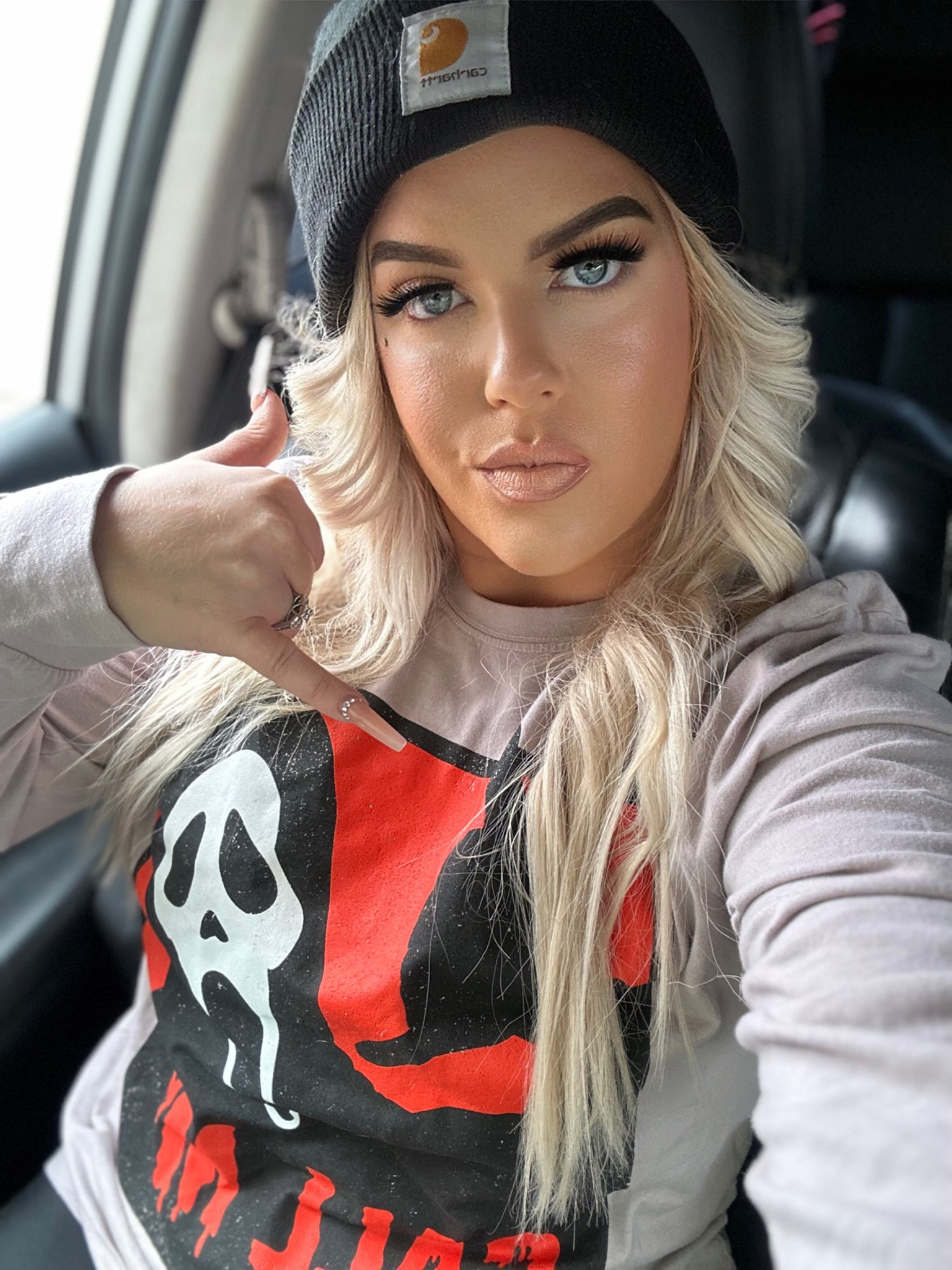 Spooky 👻 Szn is here my favorite holiday and when I seen this sweater  shirt I had to get it I’m wearing a large if it’s a little bit oversize so I would  size down. 

#LTKfindsunder50 #LTKHalloween #LTKstyletip