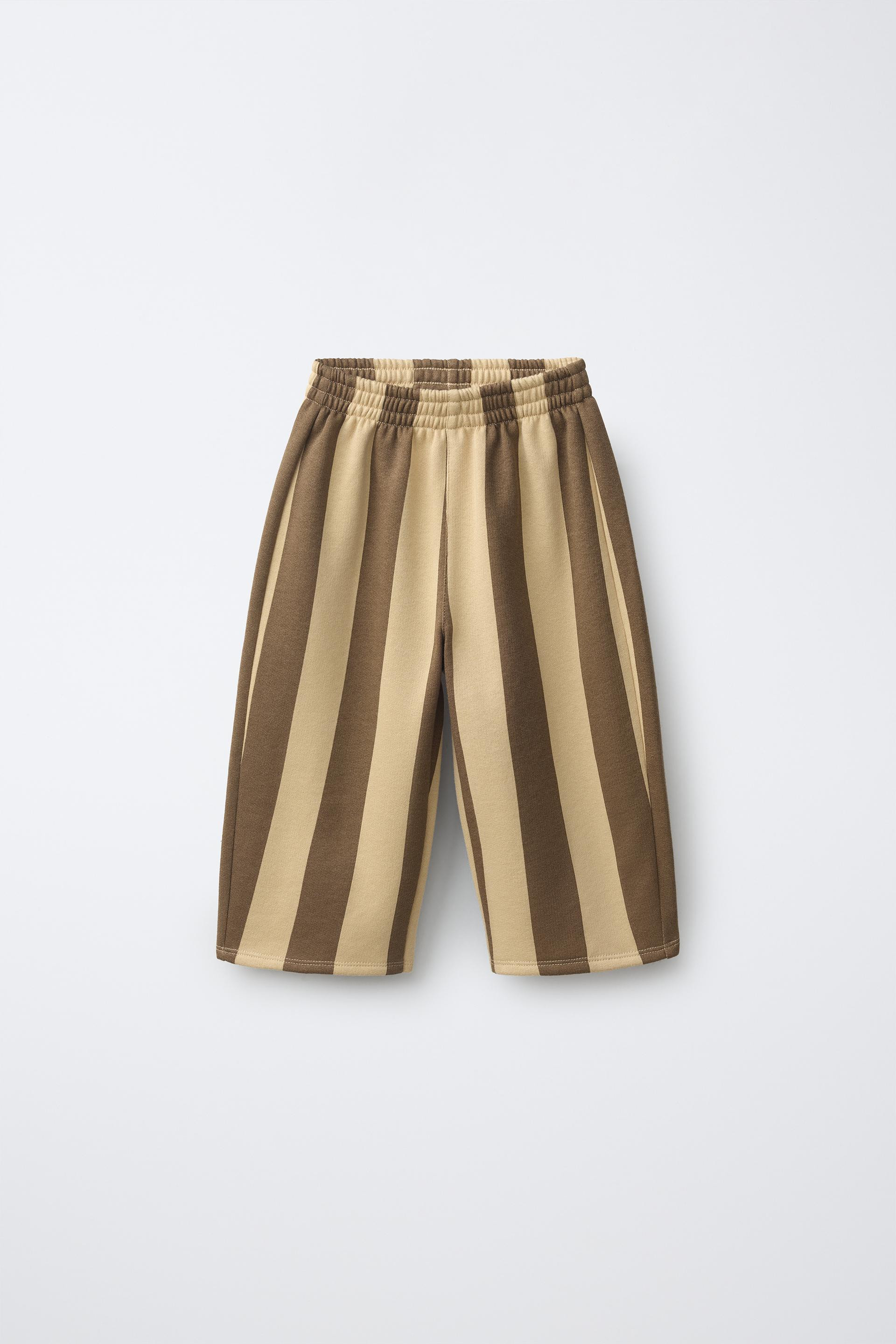 Zara - Striped Balloon Pants - Sand - 4 Years (40,9 Inches) - Kids | Zara US