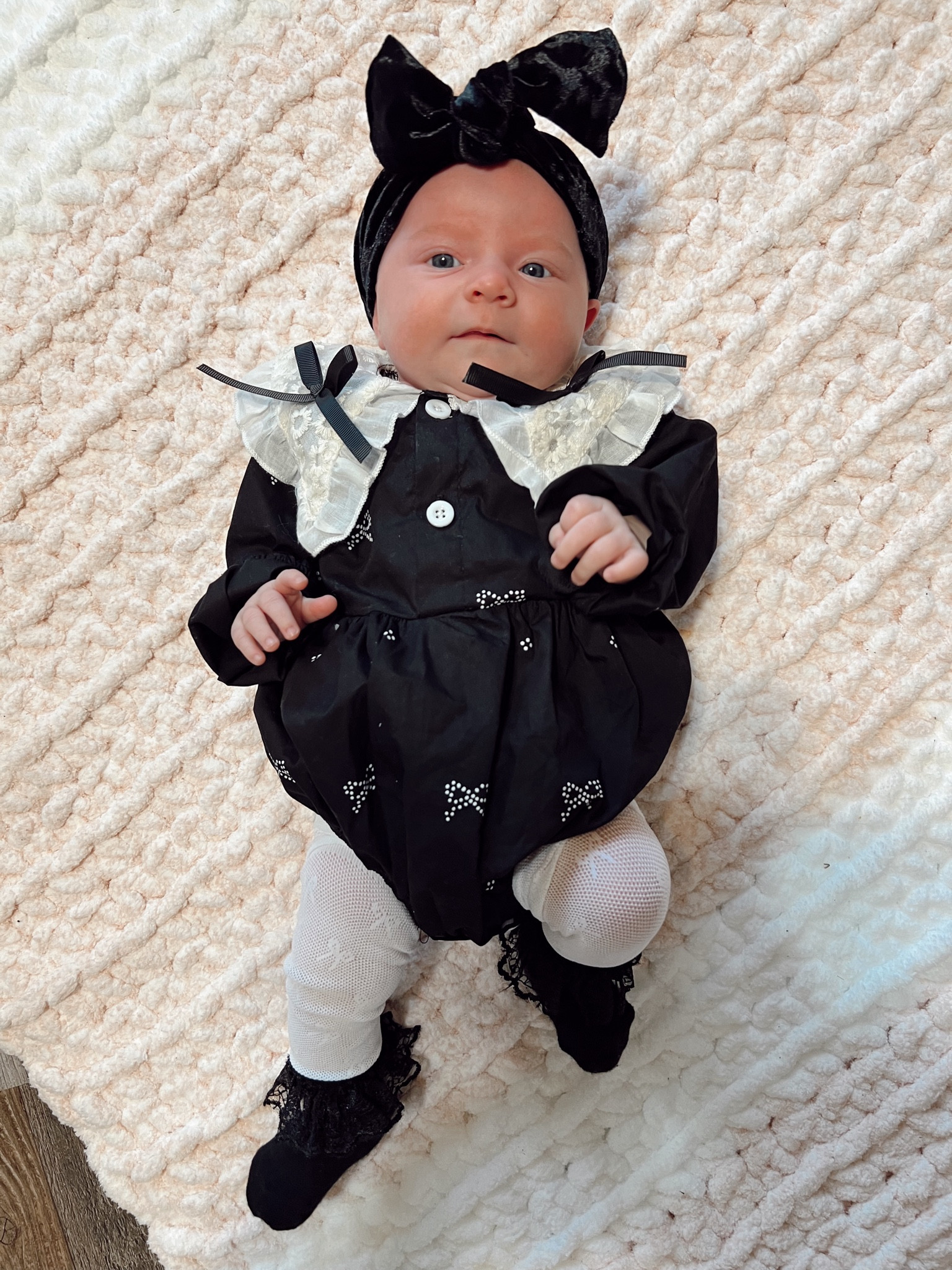 Baby bubble romper with Peter on collar and bows. Frilly ruffle socks make it perfect!!! 

#LTKBump #LTKBaby #LTKKids