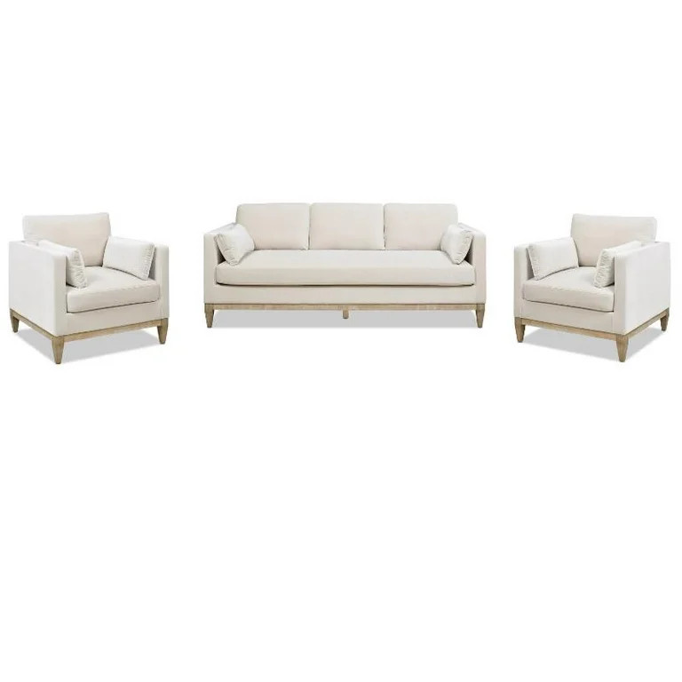 Knox Modern Farmhouse 3 Piece Arm Chair & Sofa Set | Walmart (US)