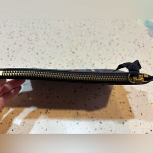 J.Crew Leather Plaid Zip Pouch Clutch | Tartan Print Cosmetic Bag | Poshmark