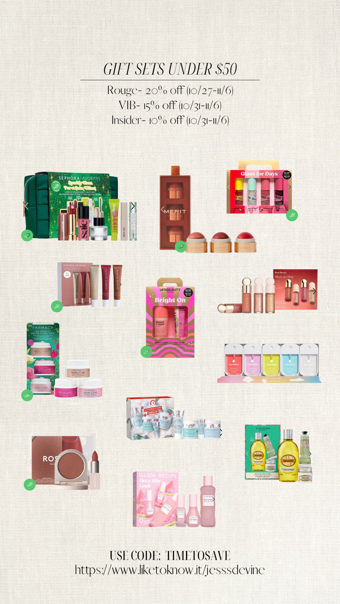 #sephorasale #sephorafindsunder50 #sephoragifts

#LTKSeasonal #LTKHolidaySale #LTKGiftGuide