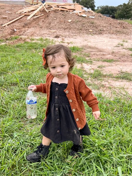 Baby girl fall outfit, toddler cardigan, toddler boots, Amazon, Target 

#LTKsalealert #LTKkids #LTKbaby