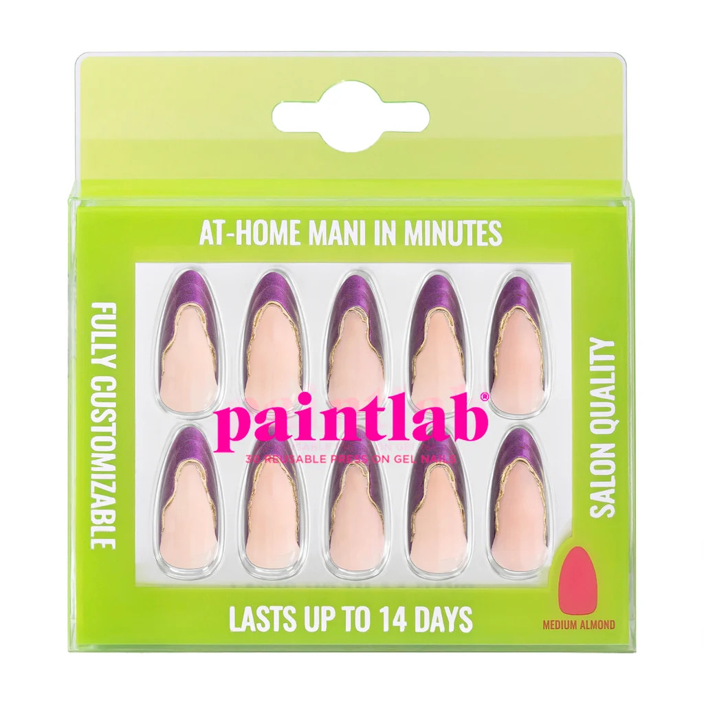 Violet Veil Almond Press-On Nails | PaintLab