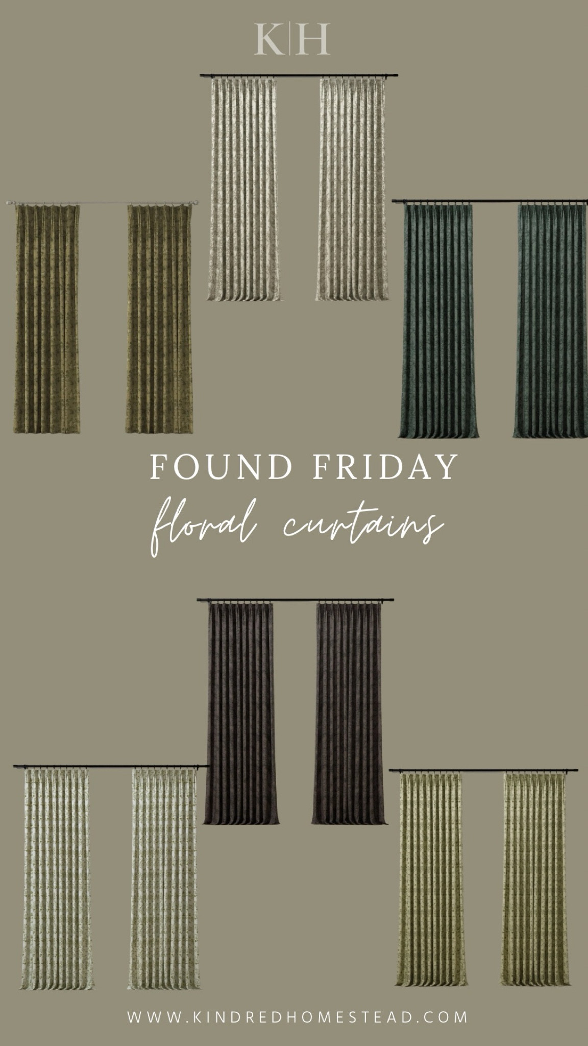 Floral print curtains and window treatments for elevated and timeless farmhouse cottage decor! Invoke English cottage charm in your home and decor styles with these TWOPAGES curtain favorites!

#LTKHome