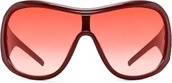 BOTEN Trendy Oversized Sunglasses For Women Men, Big Tinted Funky Wrap Around Sunglasses Apres Sk... | Amazon (US)