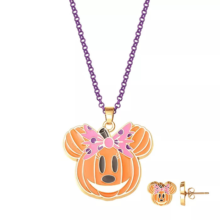 Disney's Minnie Mouse Pumpkin Necklace and Stud Set | Kohls | Kohl's