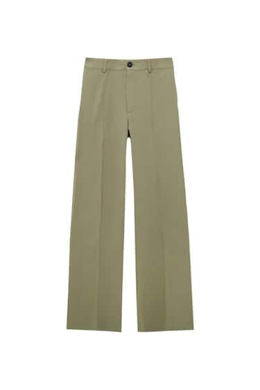 REGULAR FIT TROUSERS WITH DARTS | PULL and BEAR UK