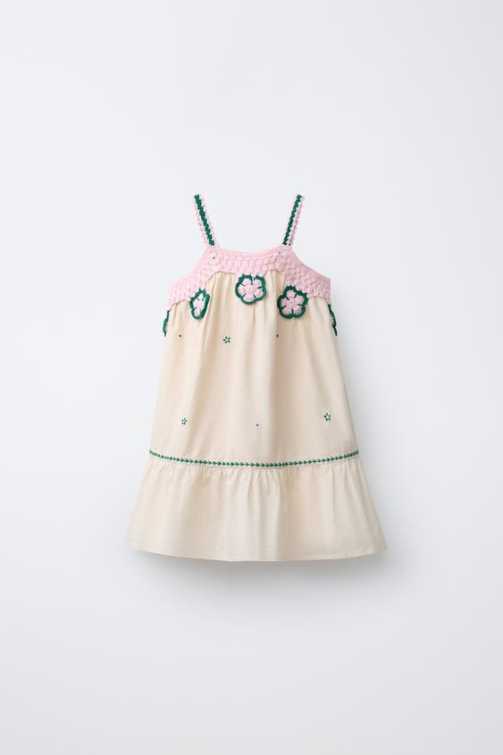 EMBROIDERED FLORAL DRESS | Zara US