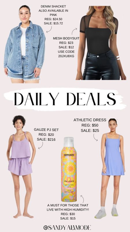 Daily deals// spring outfits // summer outfits // Amazon fashion // date night top // Shacket // gauze pj set // Target // haircare // athletic dress // old navy 

#LTKSeasonal #LTKSaleAlert