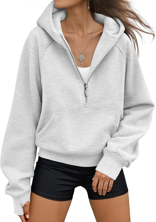 AUTOMET Womens Hoodies Fleece Fall Fashion Outfits Workout Sweatshirts Y2k Winter Zip Up Jackets ... | Amazon (US)