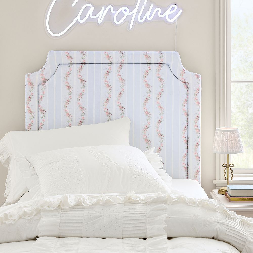 LoveShackFancy Smart Auburn Tufted No Nails Dorm Headboard | Pottery Barn Teen