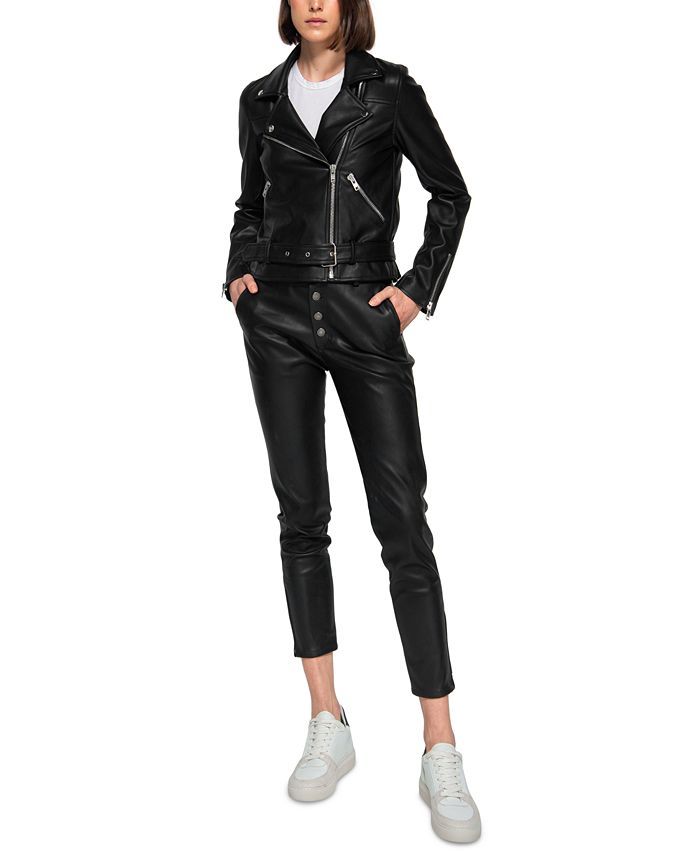 Dauntless Faux Leather Paige Biker Jacket & Reviews - Jackets & Blazers - Women - Macy's | Macys (US)