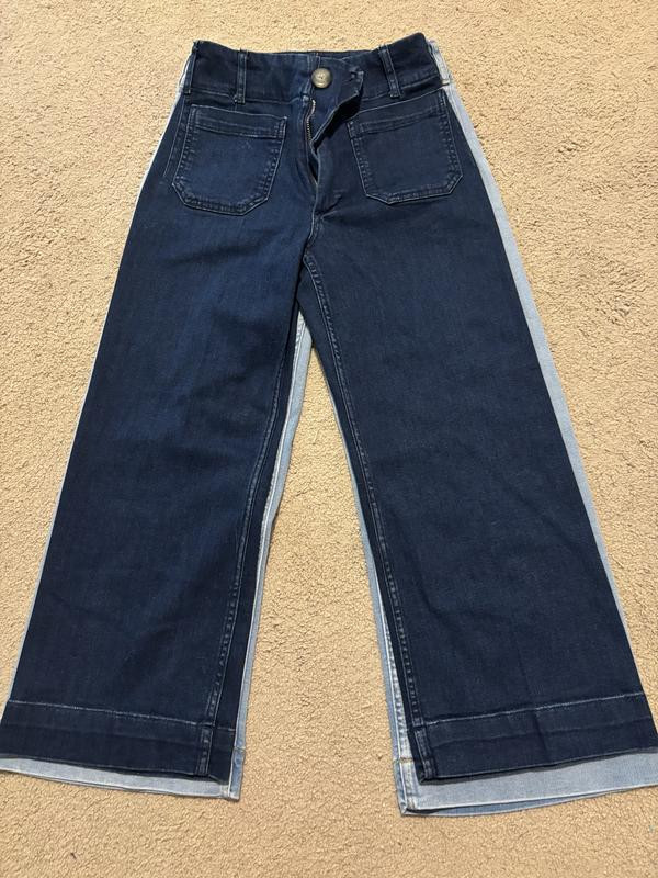 The Colette Crop High-Rise Wide-Leg Jeans by Maeve | Anthropologie (US)