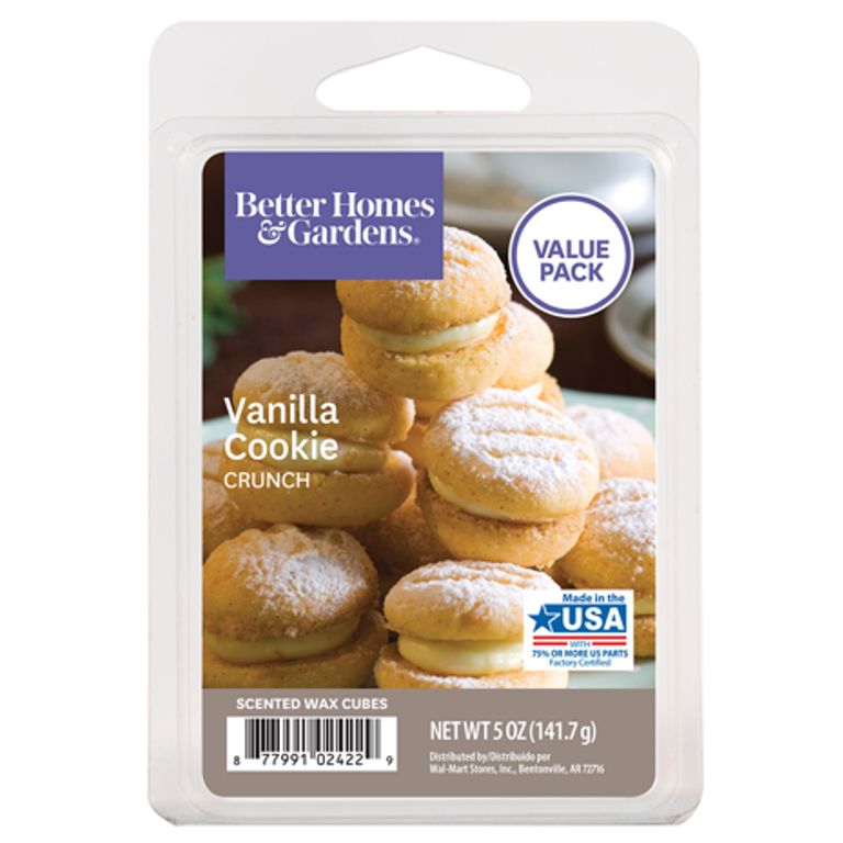 Vanilla Cookie Crunch Scented Wax Melts, Better Homes & Gardens, 5 oz (Value Size) | Walmart (US)