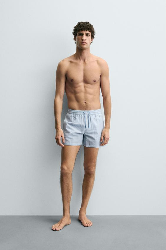 MEDIUM SEERSUCKER SWIMSUIT | Zara US