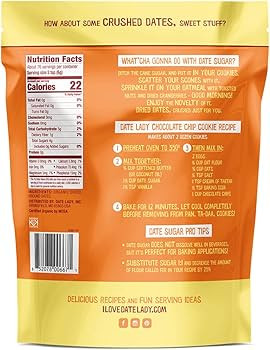 Date Lady Organic Date Sugar, 1 lb | Vegan, Paleo, Gluten Free & Kosher | Alternative Sweetener f... | Amazon (US)