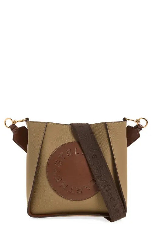 Stella McCartney Logo Square Crossbody Bag in Truffle at Nordstrom | Nordstrom