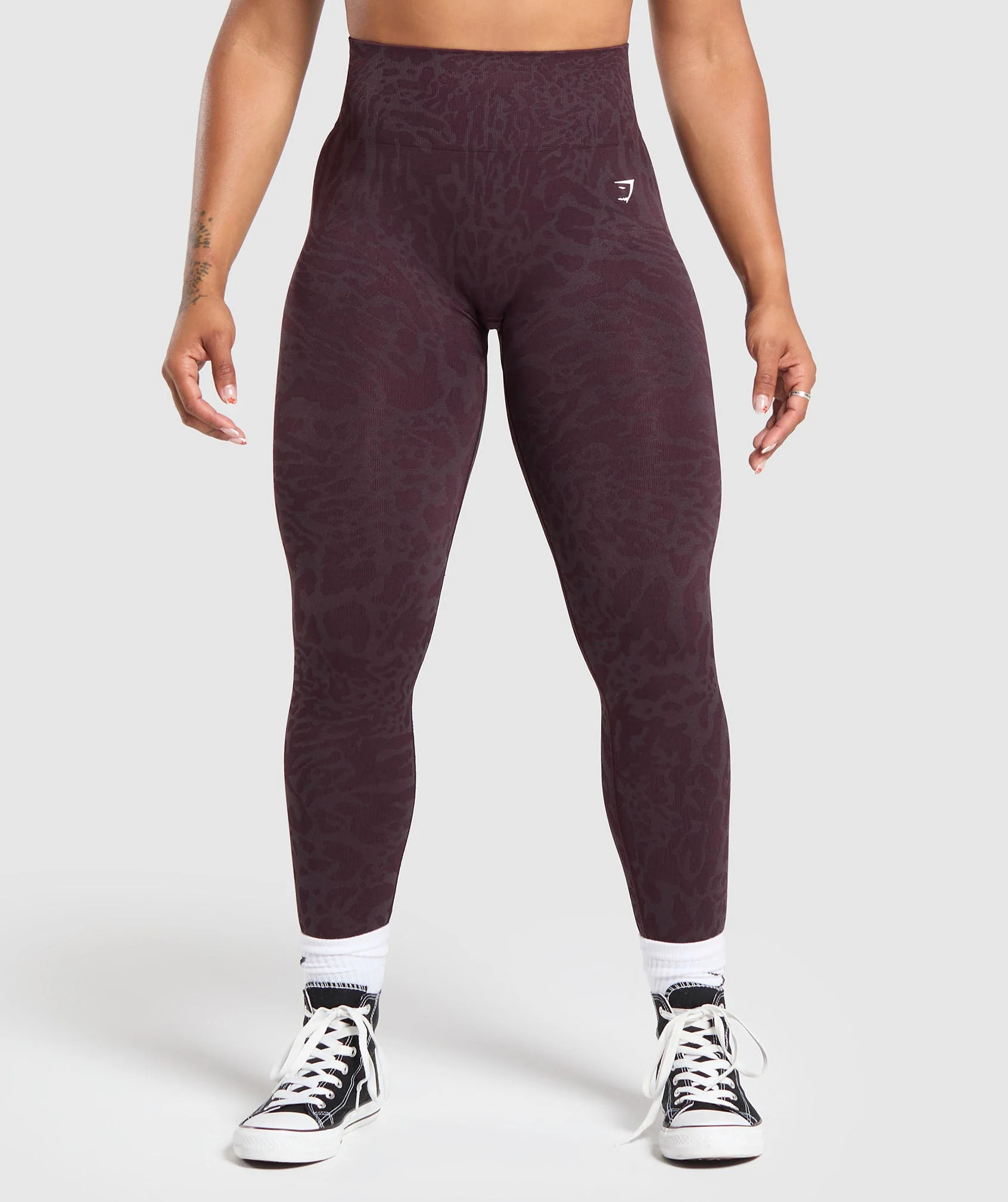 Gymshark Adapt Safari Seamless Leggings - Depth Purple/Greyed Purple | Gymshark UK