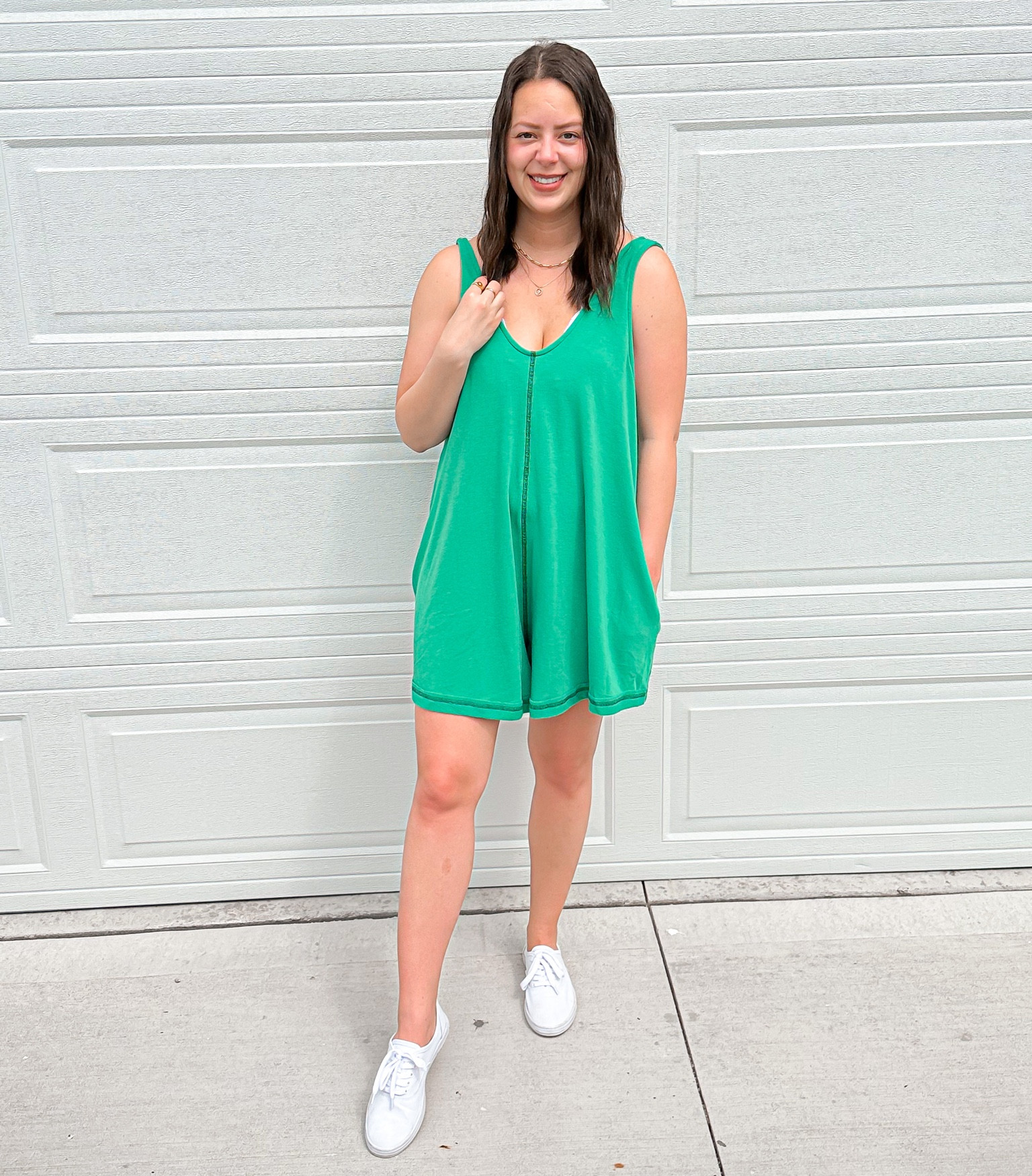 Calling all comfy romper lovers! This romper is SO good- it even has pockets!
#romper #reddress #comfycute #sale 

#LTKsalealert #LTKunder100 #LTKSeasonal