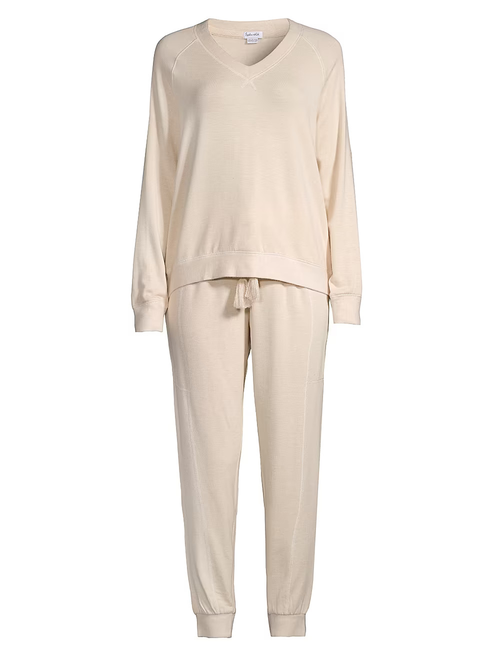 Two-Piece V-Neck Sweatshirt & Joggers Set | Saks Fifth Avenue