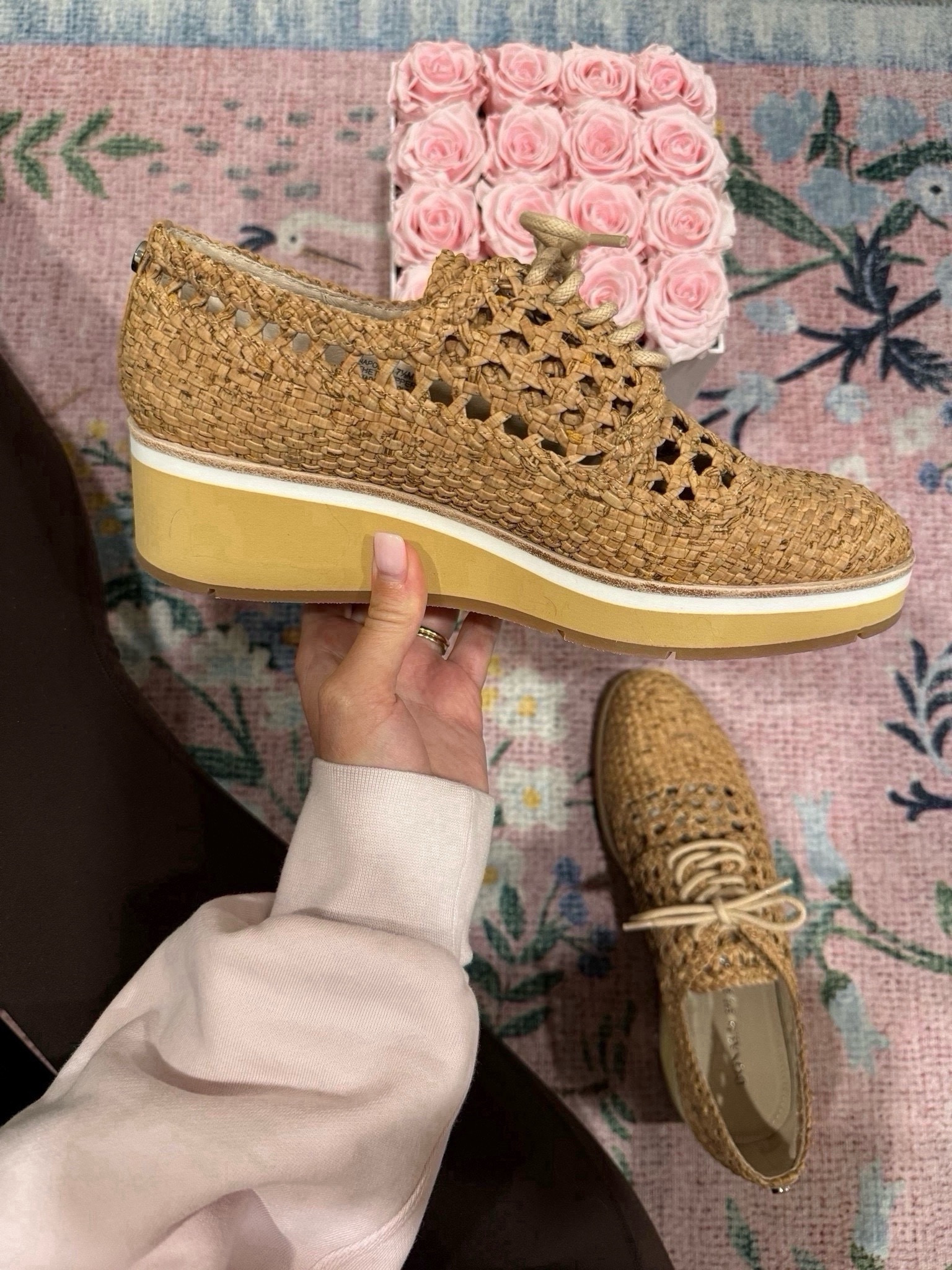Raffia wedge sneakers. True to size!  



#LTKFindsUnder100 #LTKStyleTip #LTKSeasonal