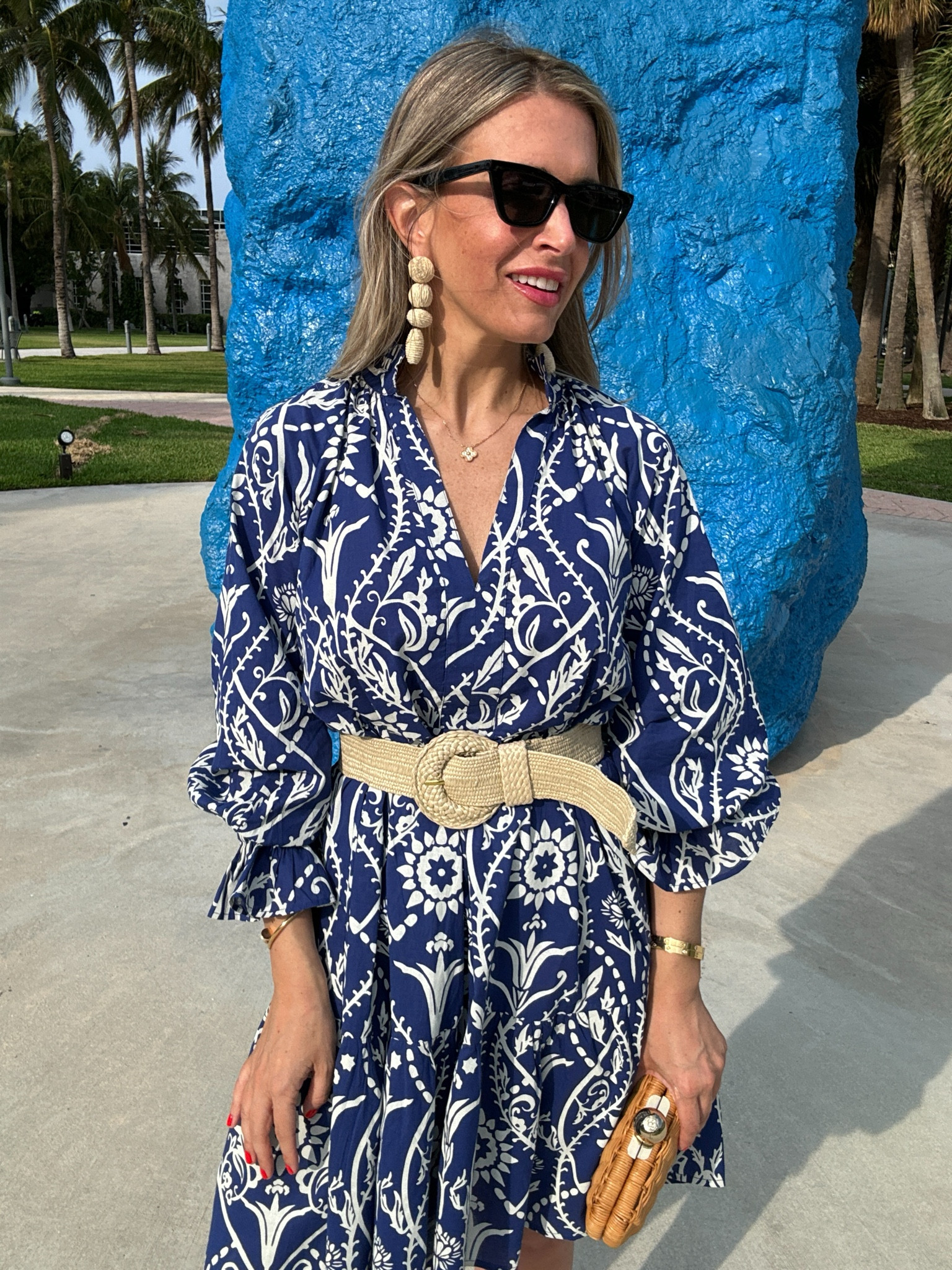 In all of vaca feels in this gorgeous @BEYONDbyVera dress 👗

I styled it with a raffia belt, but it can also be worn relaxed.💃🏼 It’s lightweight and PERFECT for spring/summer! The 👗 also comes in a longer version  

I paired it with raffia earrings, a chic clutch, and the best 90s supermodel sunnies which are only $15 but look much more luxe! 🕶️ 

#BEYONDbyVera

#LTKOver40 #LTKTravel #LTKSeasonal