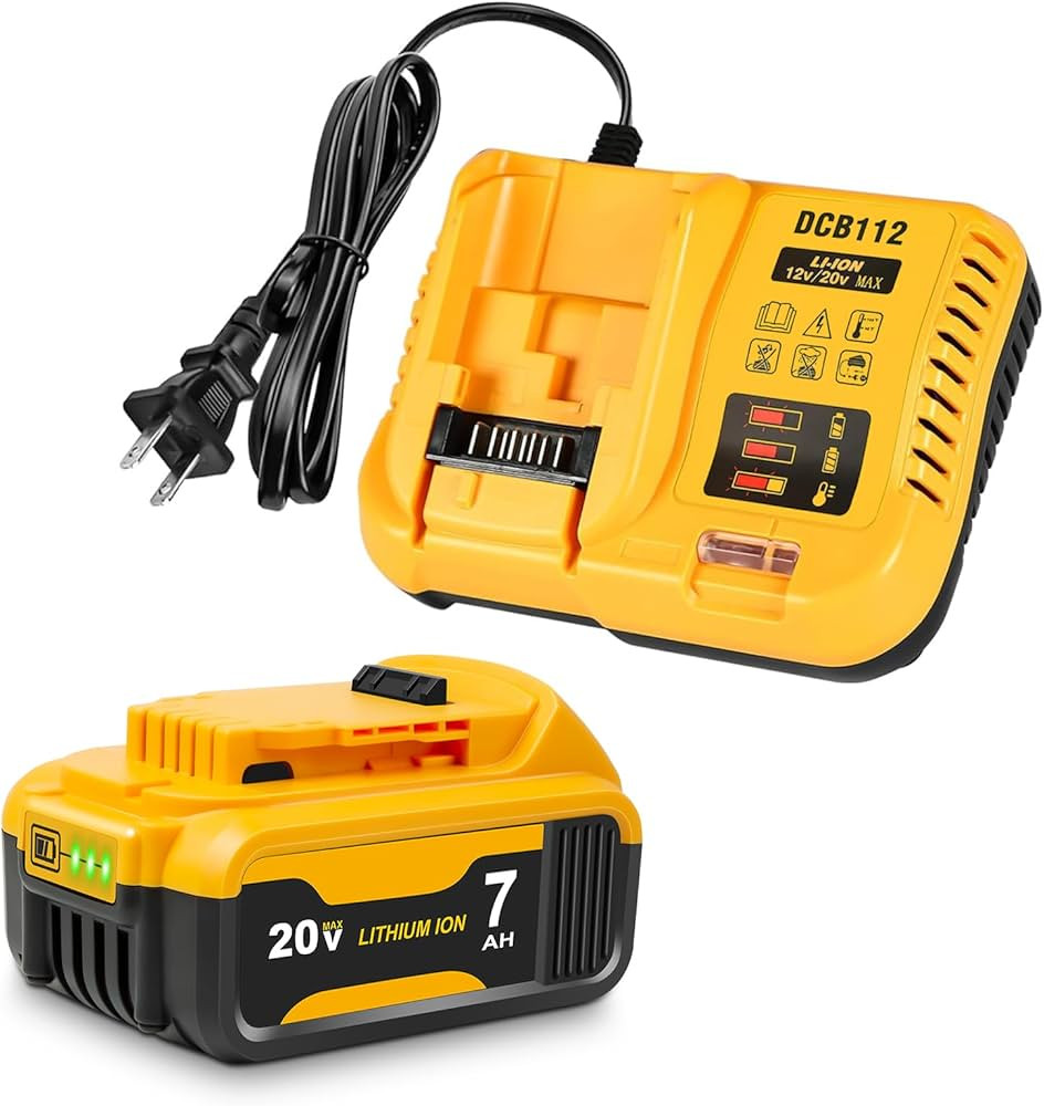Amazon.com: Lenoya Upgraded 7.0Ah 20V Battery with DCB112 Charger Replacement for Dewalt 20V Max Battery Charger Combo : Tools & Home Improvement | Amazon (US)