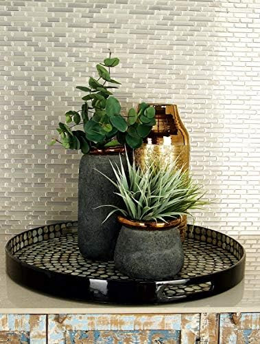 Deco 79 48931 Chromatic Wood Lacquer Shell Tray- Trays | Amazon (US)