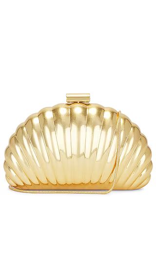 Monet Shell Clutch in Gold | Revolve Clothing (Global)