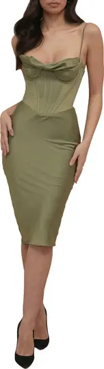 Myrna Satin Corset Dress | Nordstrom