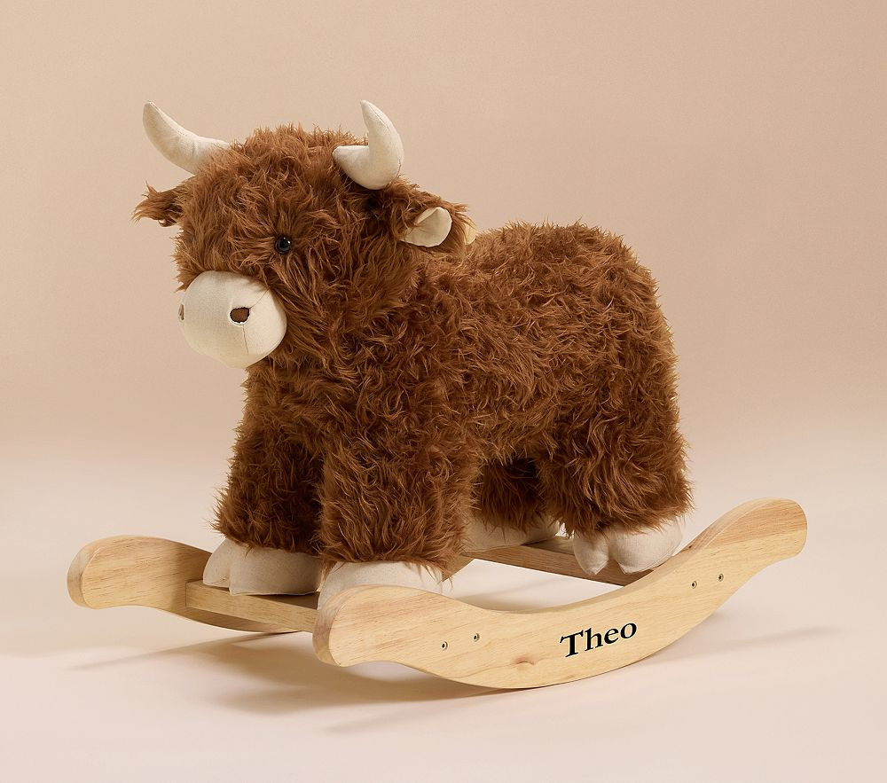 Highland Cow Critter Plush Nursery Rocker | Pottery Barn Kids