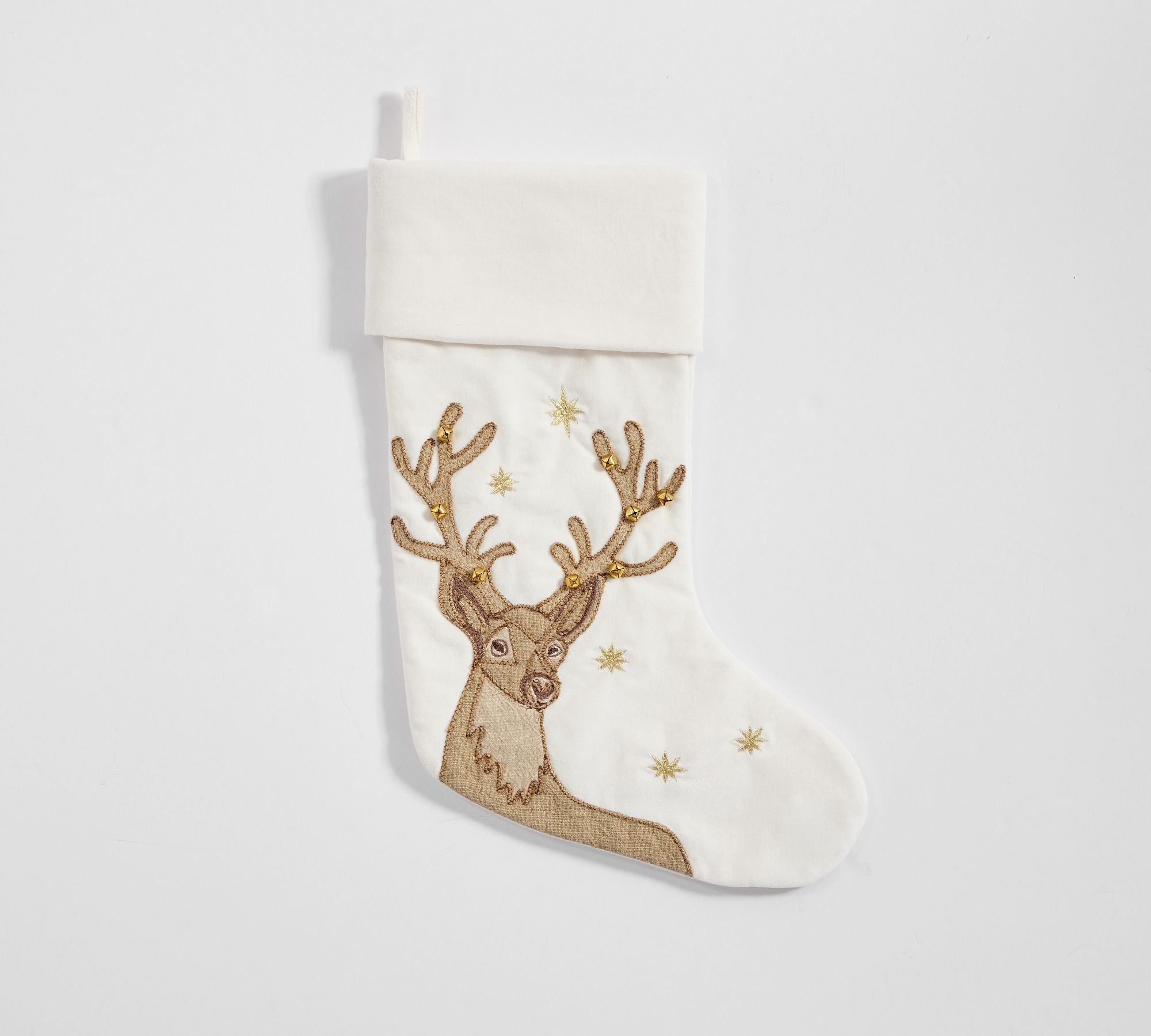 Embellished Velvet Stockings | Pottery Barn (US)