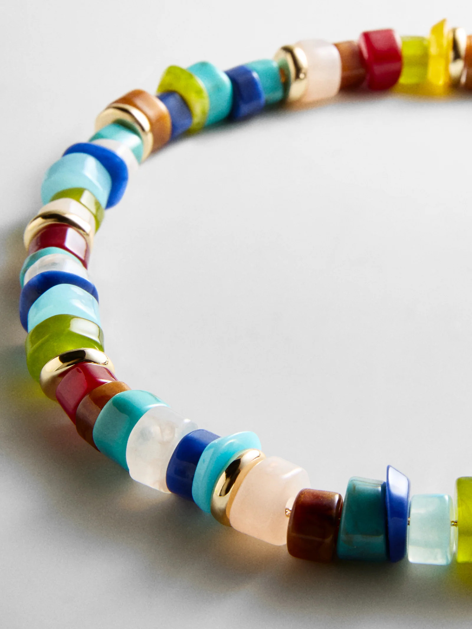 Jennifer Rondelle Beaded Necklace - Dark Multi Bead | BaubleBar
