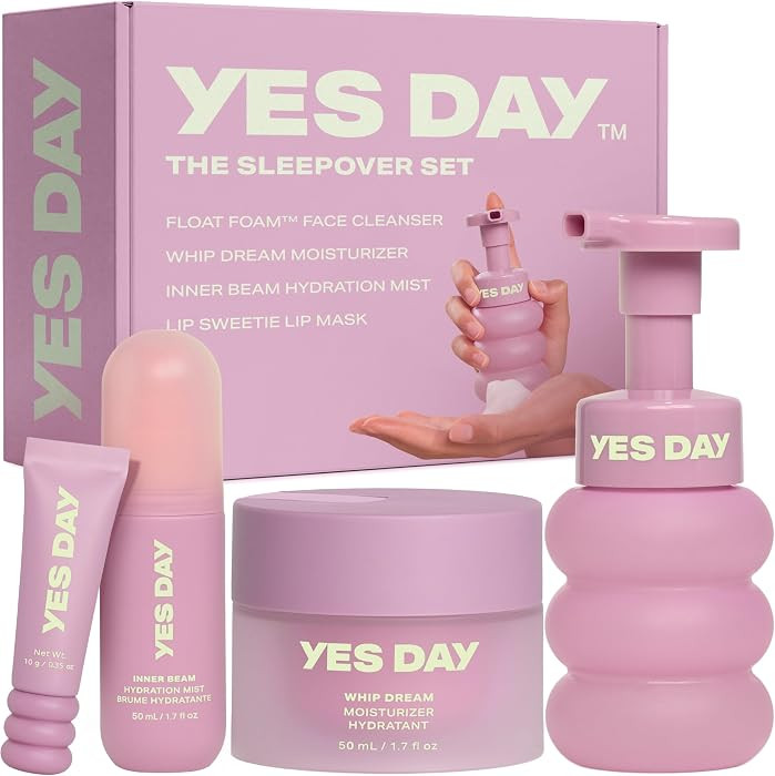 YES DAY The Sleepover Set \u2013 Teen Skin Care Kit, Includes Face Cleanser, Face Moisturizer, Hy... | Amazon (US)